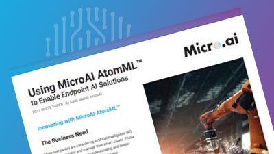 Using MicroAI AtomML™ to Enable Endpoint AI Solutions